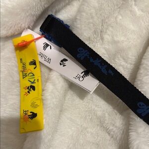 Off-White Kids Yellow and Black Wristband
